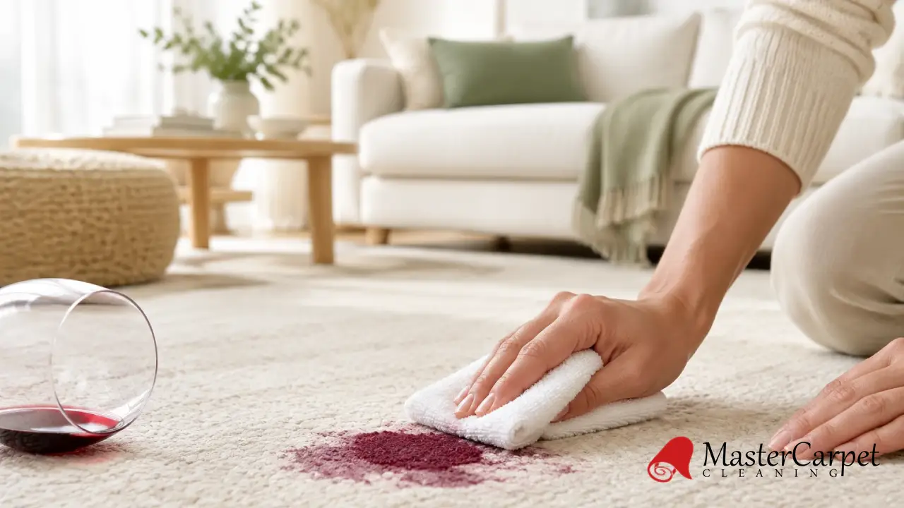 how to remove red wine from rug
