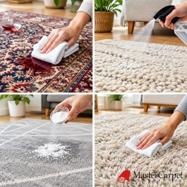 How to Remove a Fresh Red Wine Stain from a Rug?