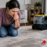 why does carpet smell after cleaning?